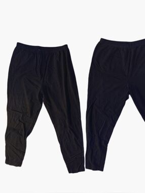 2 Pair Plus 2X Everyday Black Leggings